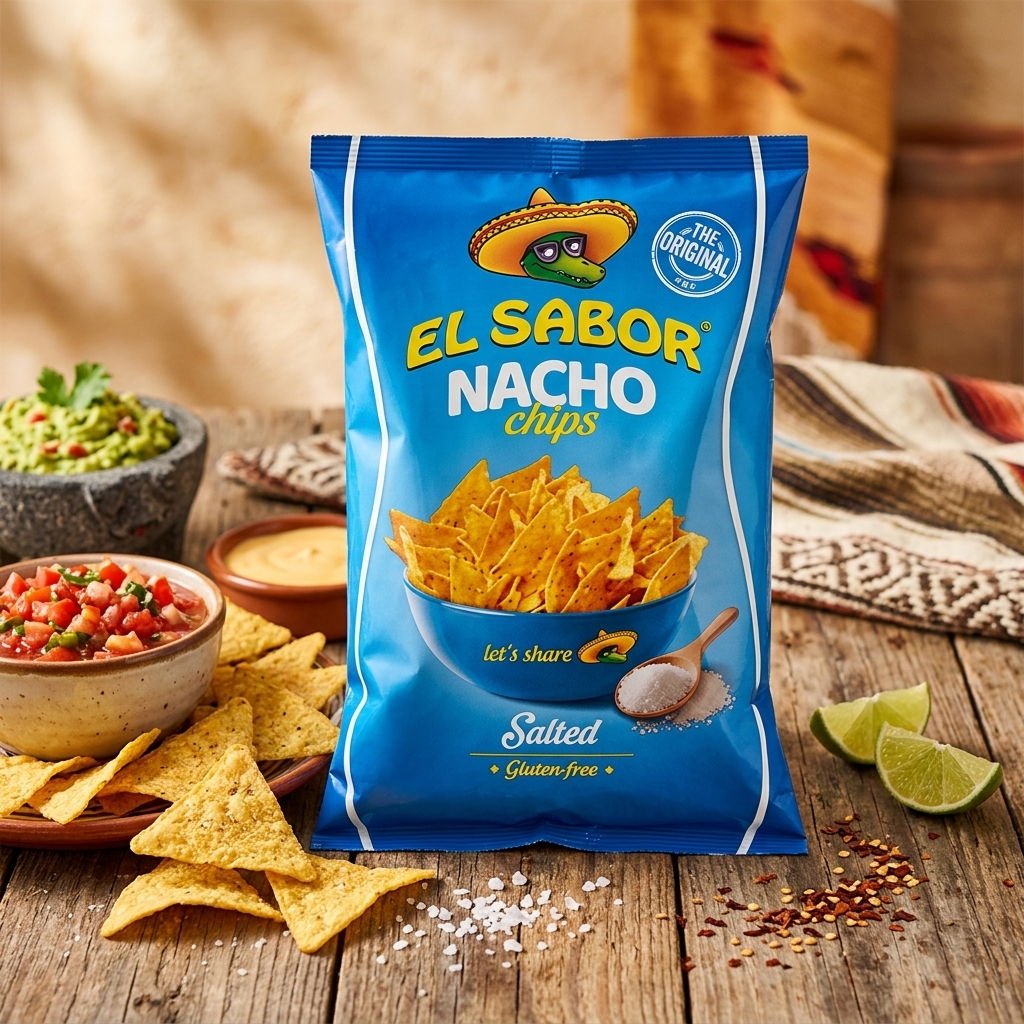 EL SABOR Nacho chips - sós 425g termék fő termékképe