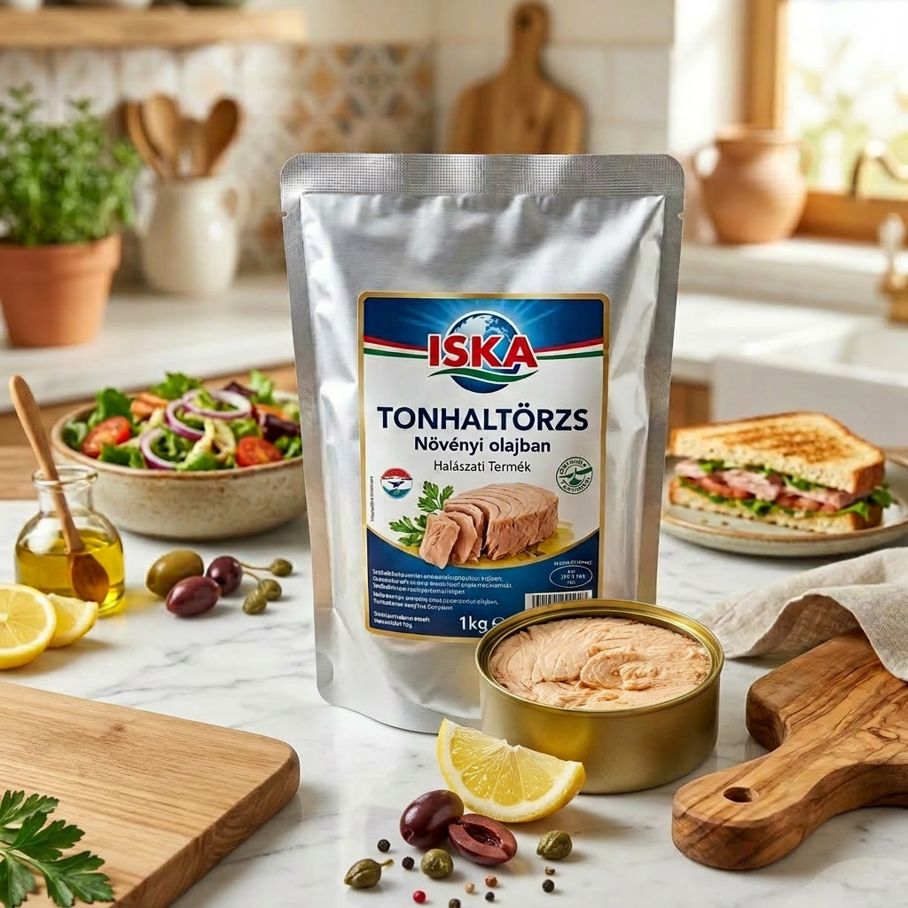 ISKA Tonhaltörzs növényi olajban - alutasakos 1kg termék fő termékképe