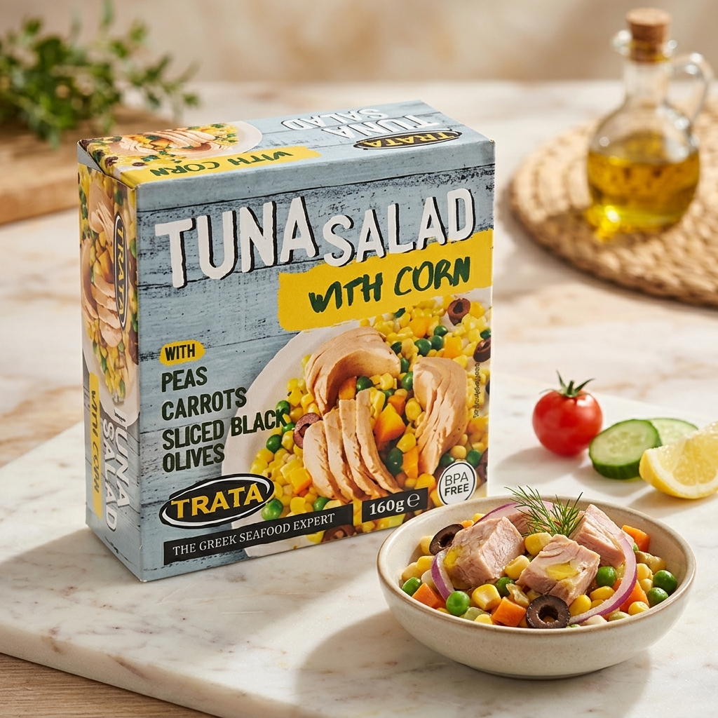 TRATA Tonhal saláta - kukoricával 160g termék fő termékképe