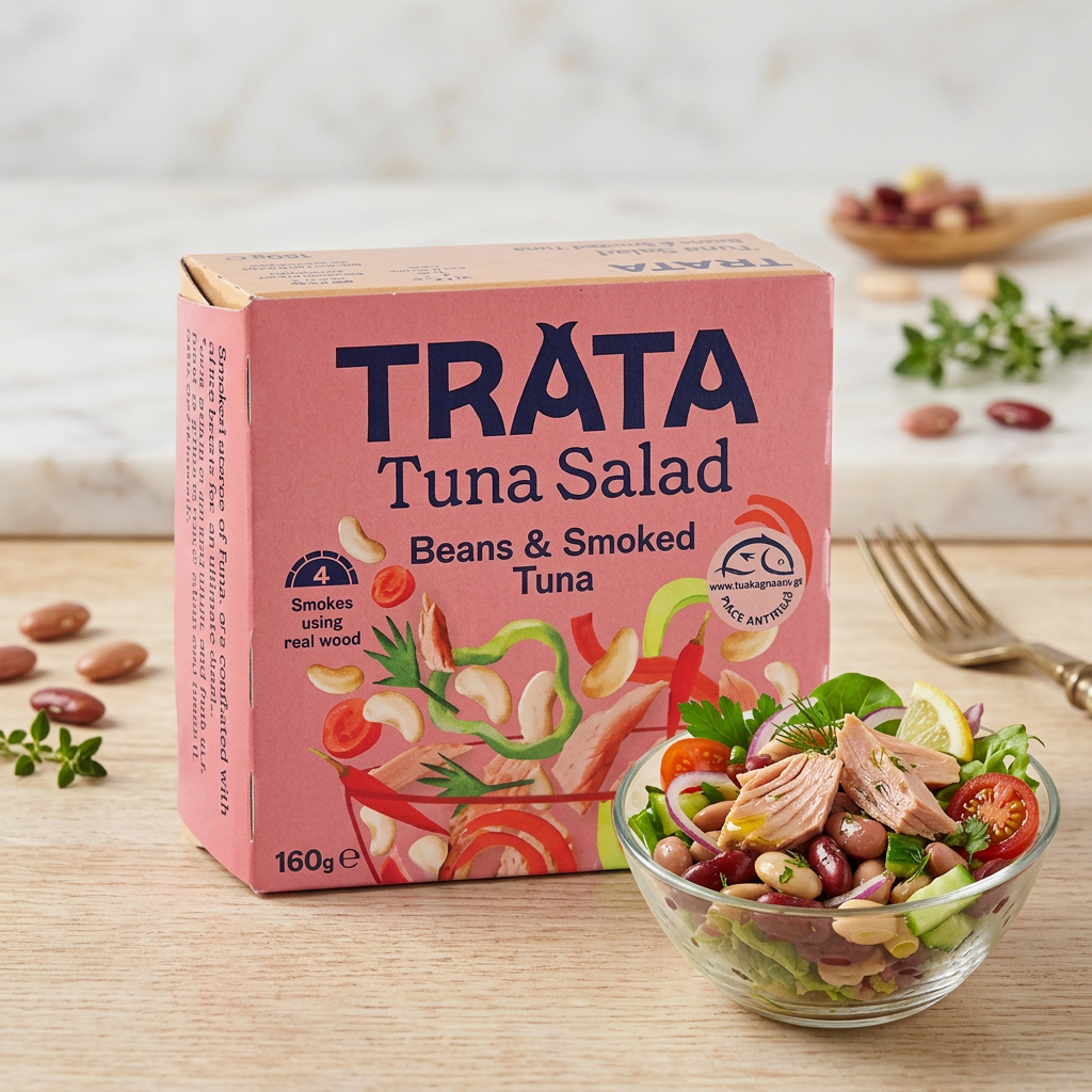 TRATA Füstölt tonhal saláta - babbal 160g termék fő termékképe