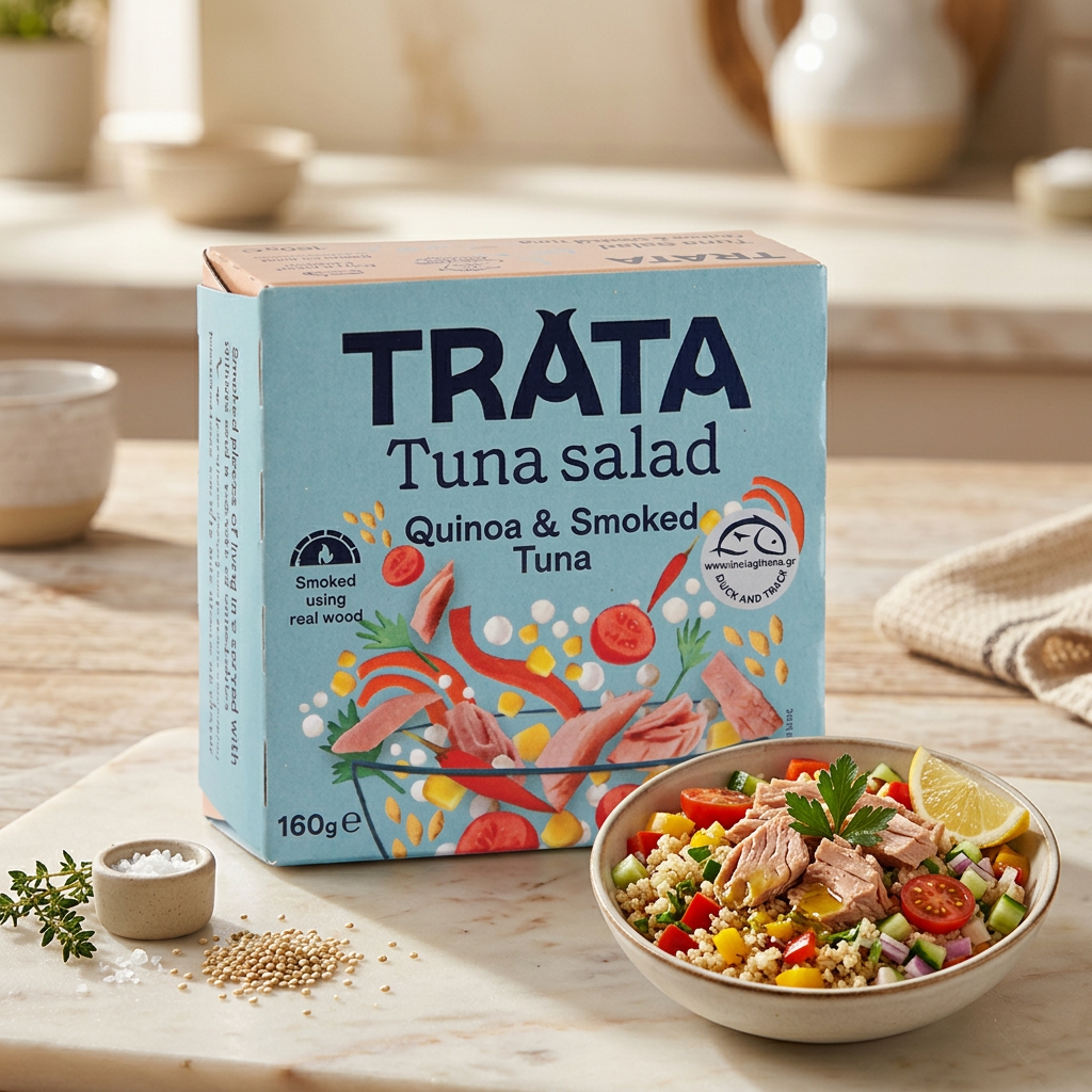 TRATA Füstölt tonhal saláta - quinoaval 160g termék fő termékképe
