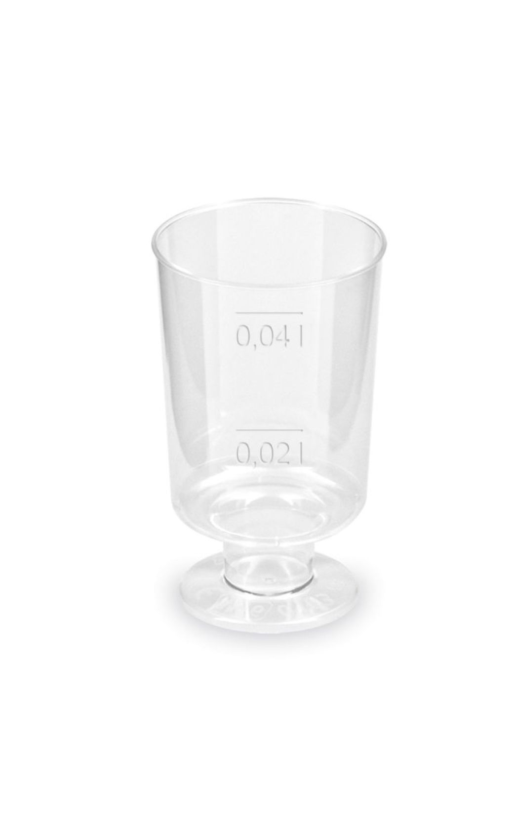 Snapszos pohár talpas 2-4cl XT, 20db/csomag termék fő termékképe