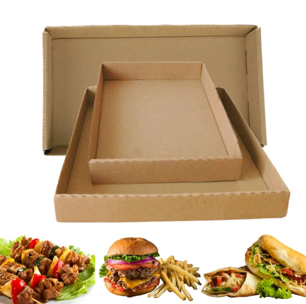 Street food papírtálca 32,5x24,5x4 cm, 100db/csomag termék fő termékképe