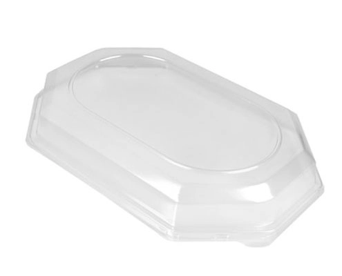 Tető műanyag fekete catering HIDEG tálcához 3 személyes, zárható (10db/csomag)(90db/#) termék fő termékképe