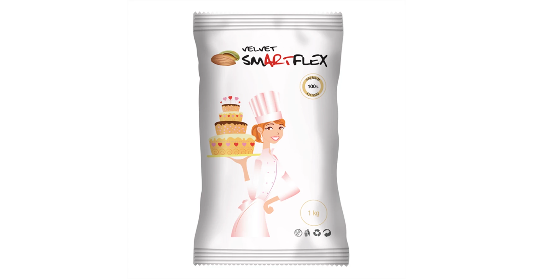 Tortadekorációs massza Smartflex Velvet Vanília ízű 1kg termék fő termékképe